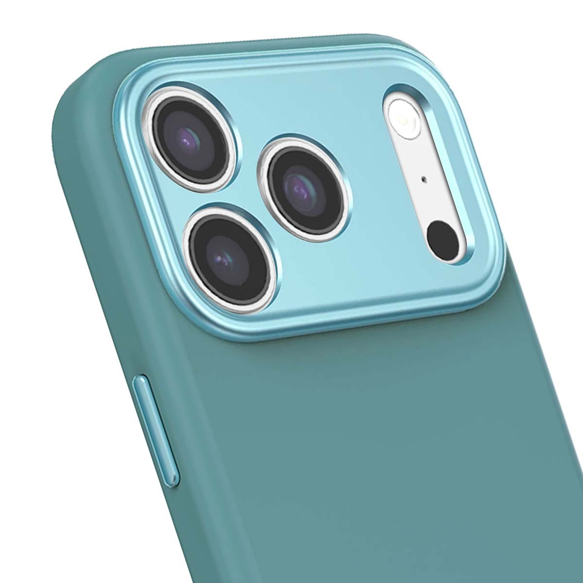Coque Silicone Décodée pour iPhone 17 Pro Protection Fine et Antimicrobienne Bleu Minuit - 4