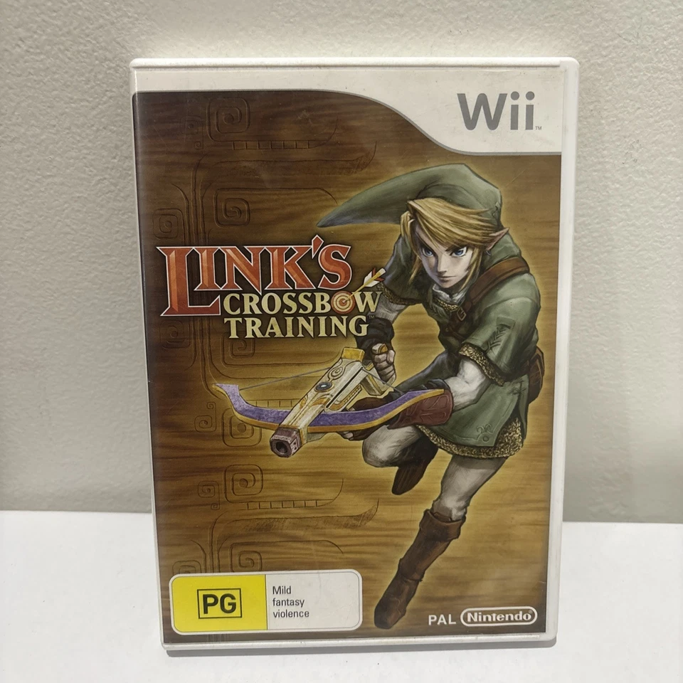 Link's Crossbow Training Game Wii & Wii Zapper & Wii Nunchuck Tested & Working - Image 2 of 4