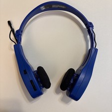 VTG Sakar AM/FM Foldable Headphone Radio Blue Model AD-306 WORKS