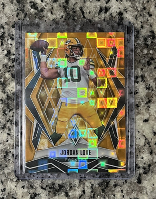 2025 Panini Phoenix Jordan Love gold #117 10/10 last on print Green Bay Packers