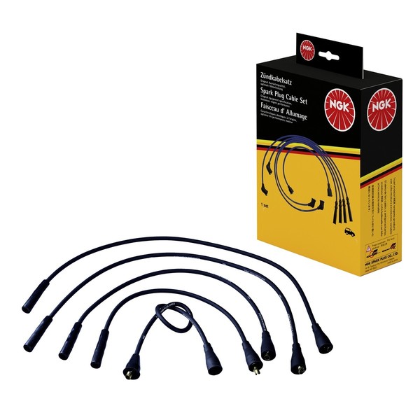 ZüNdleitungssatz 5 Kabel Schwarz NGK Aftermarket-Expertise FüR U.A. Opel Ascona-image