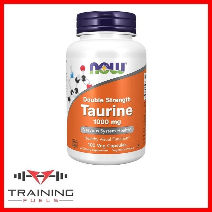 NOW Foods Double Strength Taurine 1000mg 100 Vegetarian Capsules, Nervous System - Image 5