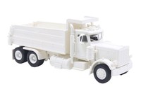 Brekina 10226 Bausatz & KIT : Peterbilt 359 Kipper, Weiss, Bj.1973, 1:87, NEU