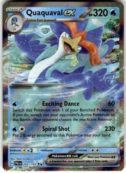 Quaquaval ex 052/193 Paldea Evolved Double Rare Holo