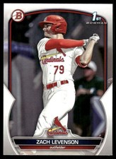 2023 Bowman Draft #BD-149 Zach Levenson Sky Blue SN St. Louis Cardinals