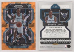 2021-22 Panini Prizm Orange Ice Prizm Scottie Lewis #287 Rookie RC