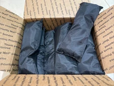 Qty 12 New 4 lb Bag Weights for Weight Vest 9" x 3.5" Black Total 48 lbs