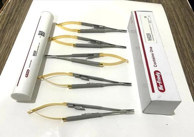 Lot of 5 HU FRIEDY Castroviejo straight Needle Holder 5.5'' 14cm NH5020R