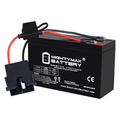 Mighty Max 12V 7AH F2 SLA Battery Replaces Kids Electric Power Wheels Toys
