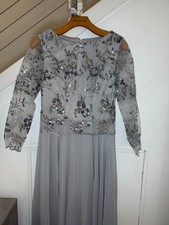 NWT Formal Wedding Chiffon Mother-of-Bride with sequin embroidery, SIZE SMALL