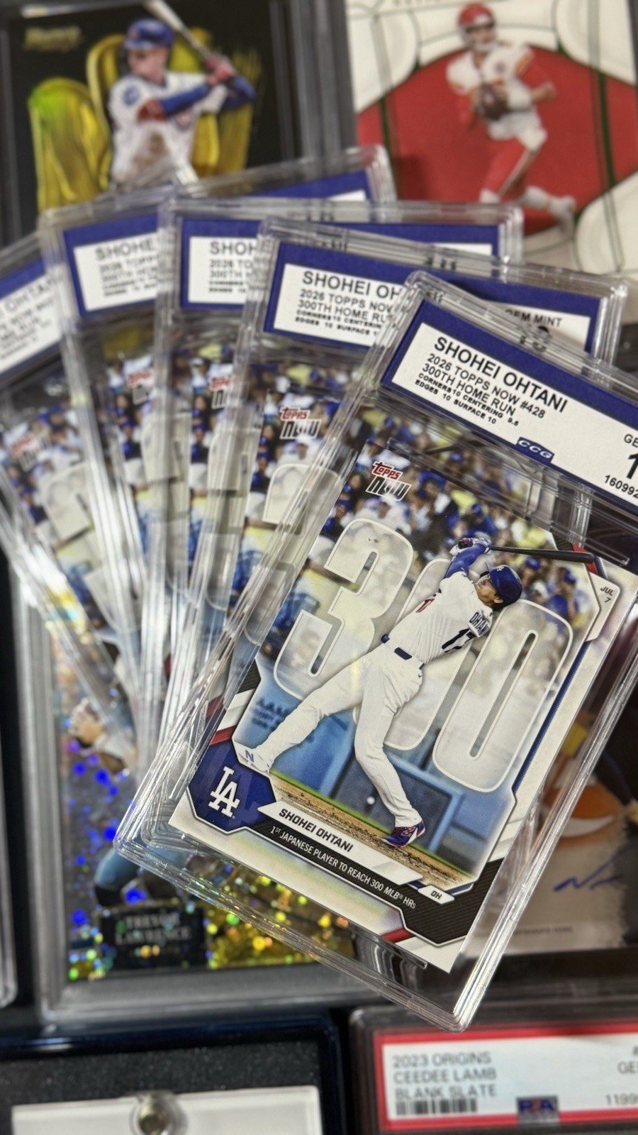 2026 Topps Now Shohei Ohtani #428 Reaches 300 HRs CCG 10 PSA Cross? In Hand! view 2