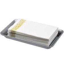 Vintage Farmhouse Decor Metal Vanity Tray 1 Pack ,Countertop Guest Hand Towe...