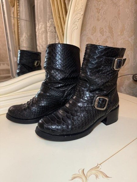 Women Le Silla Boots Black Leather 37