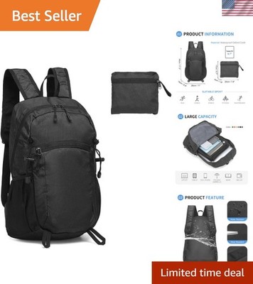 Hiking Daypack Packable, Camping Backpack Water Resistant Lightweight Polyest...