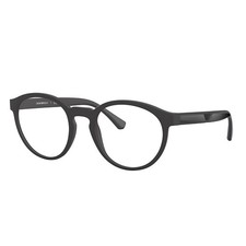 Emporio Armani EA 4152 58011W Matte Black Plastic Phantos Sunglasses Clear Lens