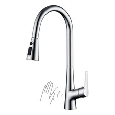 Touchless Kitchen Faucet with Pull-Down Sprayer,Single Handle Hands-Free Moti...