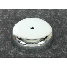 Wyatt Gatling Chrome 7"" Smooth Air Cleaner Cover - 34-1041