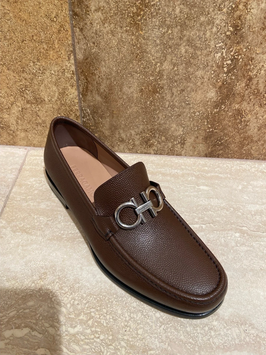 Salvatore Ferragamo Moccasin Brown Casual Shoes for Men for  display picture 1
