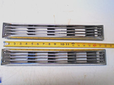 O2 Attwood Louvered Silver Plastic Bilge Vent Intake 17 1/2" - Set of 2