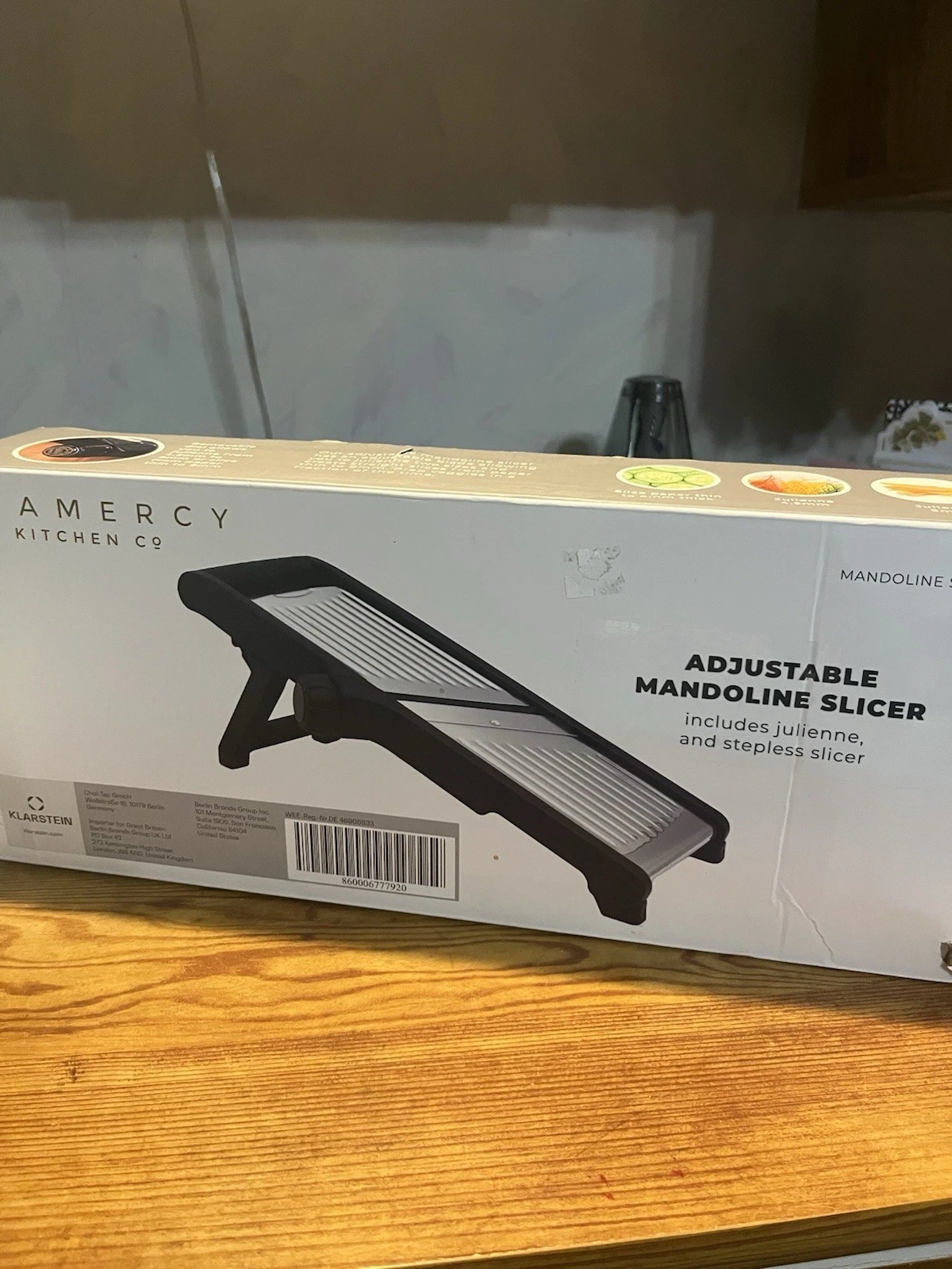 Gramercy Kitchen Co. Adjustable Stainless Steel Mandoline Food Slicer
Opens in a new window or tab