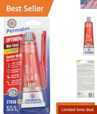 Permatex Optimum Red RTV Gasket Maker, 3.35 oz for High-Performance Applications