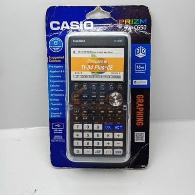 Casio Prizm FX-CG50 Color Graphing Calculator w/3D Graph -black/NEW