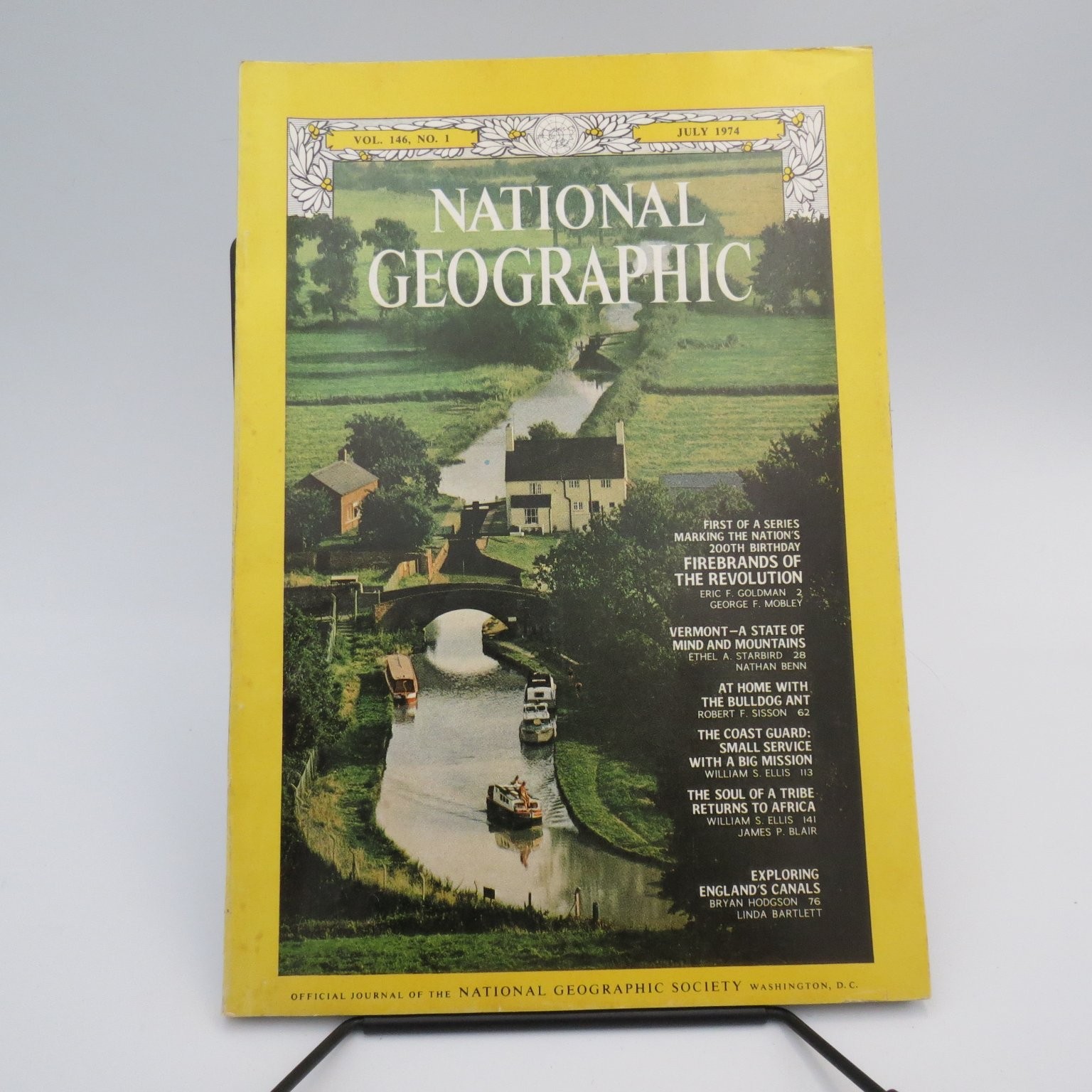National Geographic Magazine July 1974 Vol. 146 No. 1 England Canals