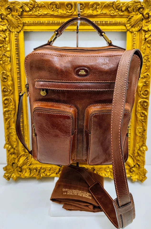 The Bridge Handbag Or Shoulder Bag Brown Leather Story Line - Image 2 of 4