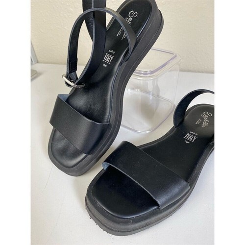 Seychelles Women's Ankle Strap Sandals Black Size 8 Slingback Casual A1001 RG - Picture 2 of 8