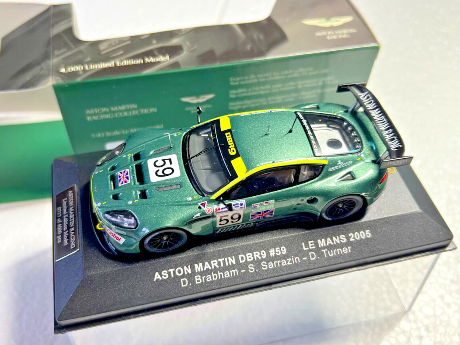 Aston Martin DBR9 Le Mans 2005 miniature 1/43 le cadeau idéal pour passionné