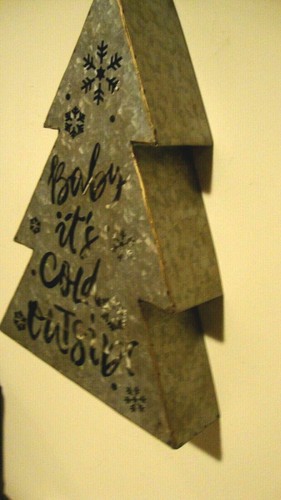 Tree wall Luminary in galvanized metal - SALE - Picture 4 of 7