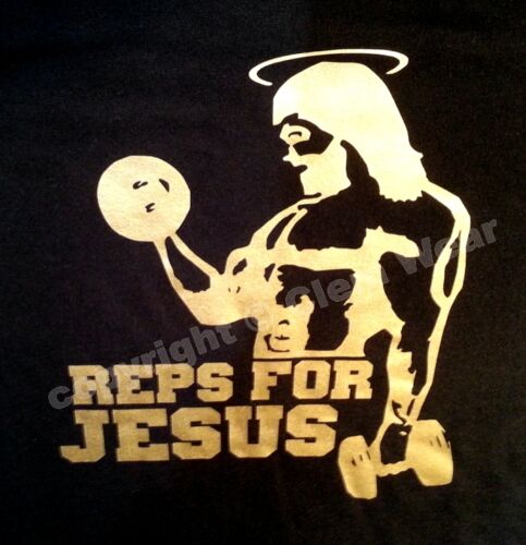 GYM muscle VEST racer y back tank REPS FOR JESUS Special Edition bodybuilding - Picture 14 of 28