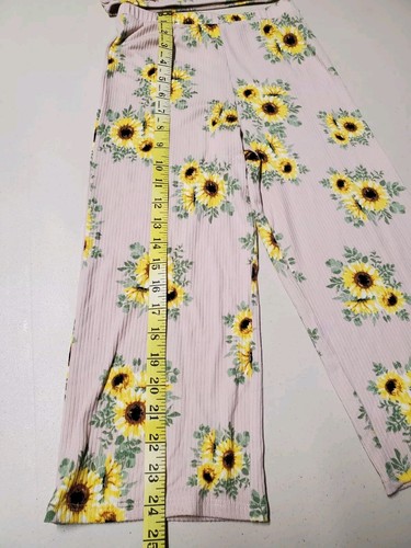 Heart And Arrow Girls 2 Pc Outfit Size 5 NWT Floral Sunflower Theme - Picture 9 of 14