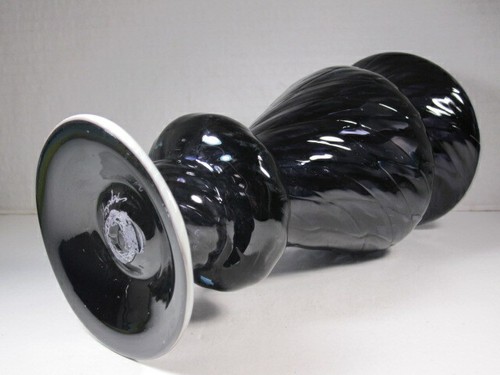 Pete Hopkins Black Hills SD Glass Blowers Studio Purple & Blue Art Glass Vase - Picture 3 of 6