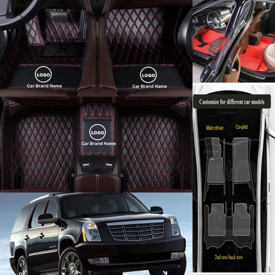 Luxury For Cadillac Escalade ESV-EXT Auto Liner Carpets Custom Car Floor Mats - Image 2 of 4