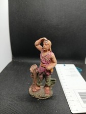 personaggio presepe vintage NARDI - Made in Italy, in pasta, terracotta 