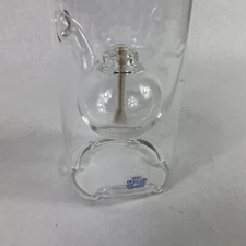 Wolfard Glass Oil Lamp Candle Hand Blown 9" With New Wick Set, EUC