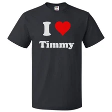 I Love Timmy T shirt I Heart Timmy Tee