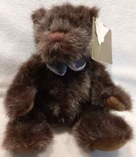 Dakin Baby Bears HOLLAND 2000 Brown Mink Fur Plush 8" Sitting Stuffed Animal Vtg