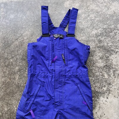 Vintage 2004 Patagonia Super Alpine Gridman Bib Overalls Womens Sz