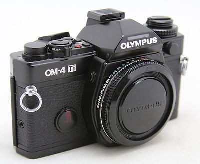 Olympus OM 4 Ti, vintage SLR camera & Zuiko lens Auto Zoom 35-70mm
