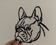  French Bulldog Head Frenchie Dog Animal Wall Art Decor Hanging Decoration