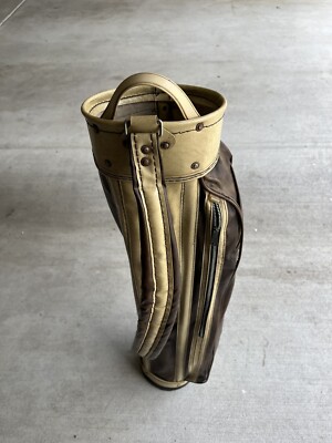 Sunday Vintage Golf Bag - 2 Way Carry Vinyl Rare . Good Condition