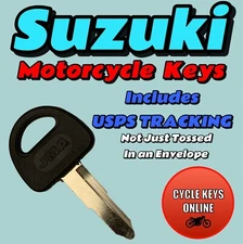 Suzuki Motorcycle keys Cut by Code spare key to codes 101-300 Long key