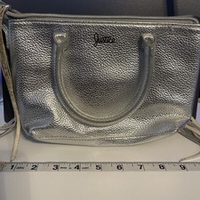 Justice Silver Shoulder Handbag