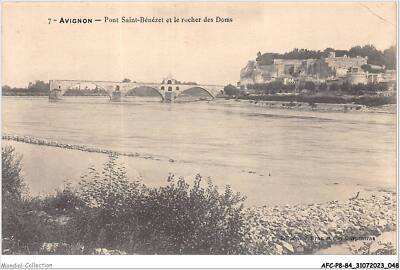 AFCP8-84-0839 - AVIGNON - Die Brücke Saint-Bénézet Und Der Felsen Der Doms