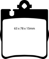 EBC B01 Bremsen Kit Hinten BeläGe Scheiben FüR Mercedes-Benz C-Klasse 203 CLK