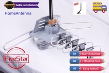 High Gain Outdoor HDTV Antenna Amplified 360 Rotation Digital HD 4K 1080P