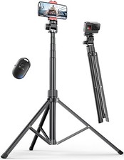 71'' Phone Tripod Stand - Wireless Remote / Compatible with iPhone Android
