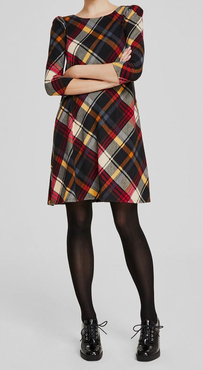 jessica howard a line dress Women's Black Multi Plaid 3/4-Sleeve A-Line Size S Gala Gowns Wholesale Penny Loafer Backless Size:6-9 months Social/Cocktail/Evening